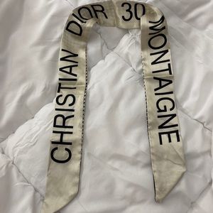 Christian Dior silk like head scarf
